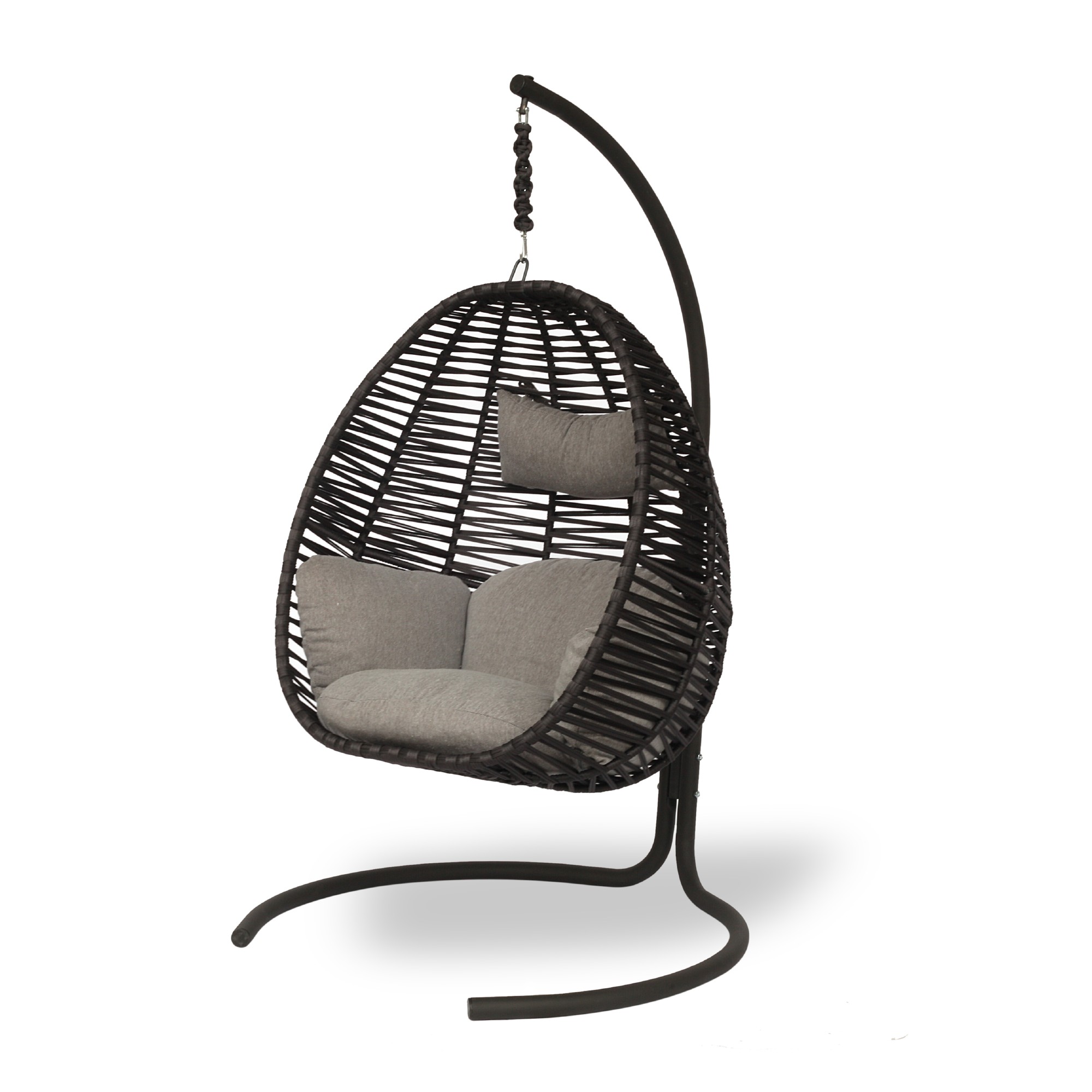 Freischaukler 'Alexis' mit Polstern, grau, H 200 cm, B 115 cm, T 120 cm günstig bestellen