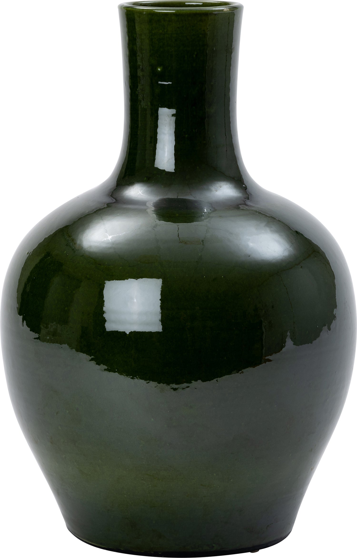 Intratuin vaas Adis groen D 35 H 50 cm