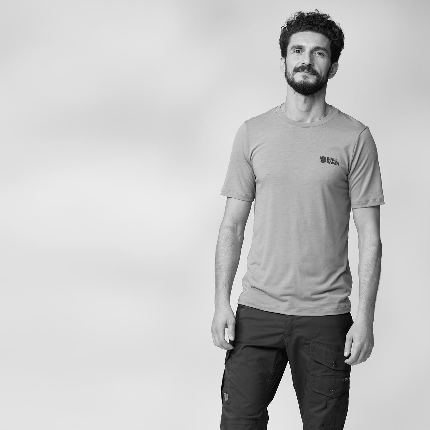 Fjällräven Mens Abisko Wool Logo S/S