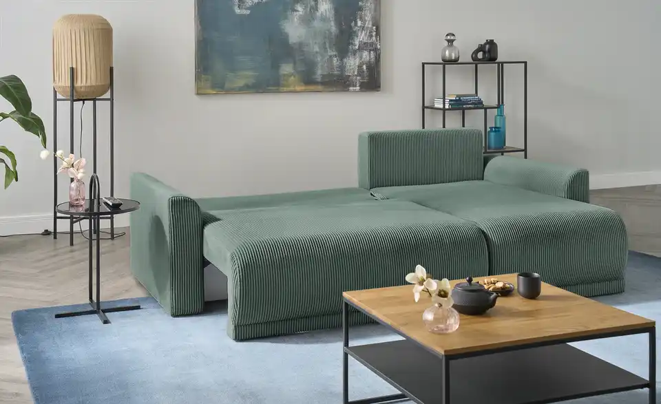 Ecksofa Malyn Grün rechts