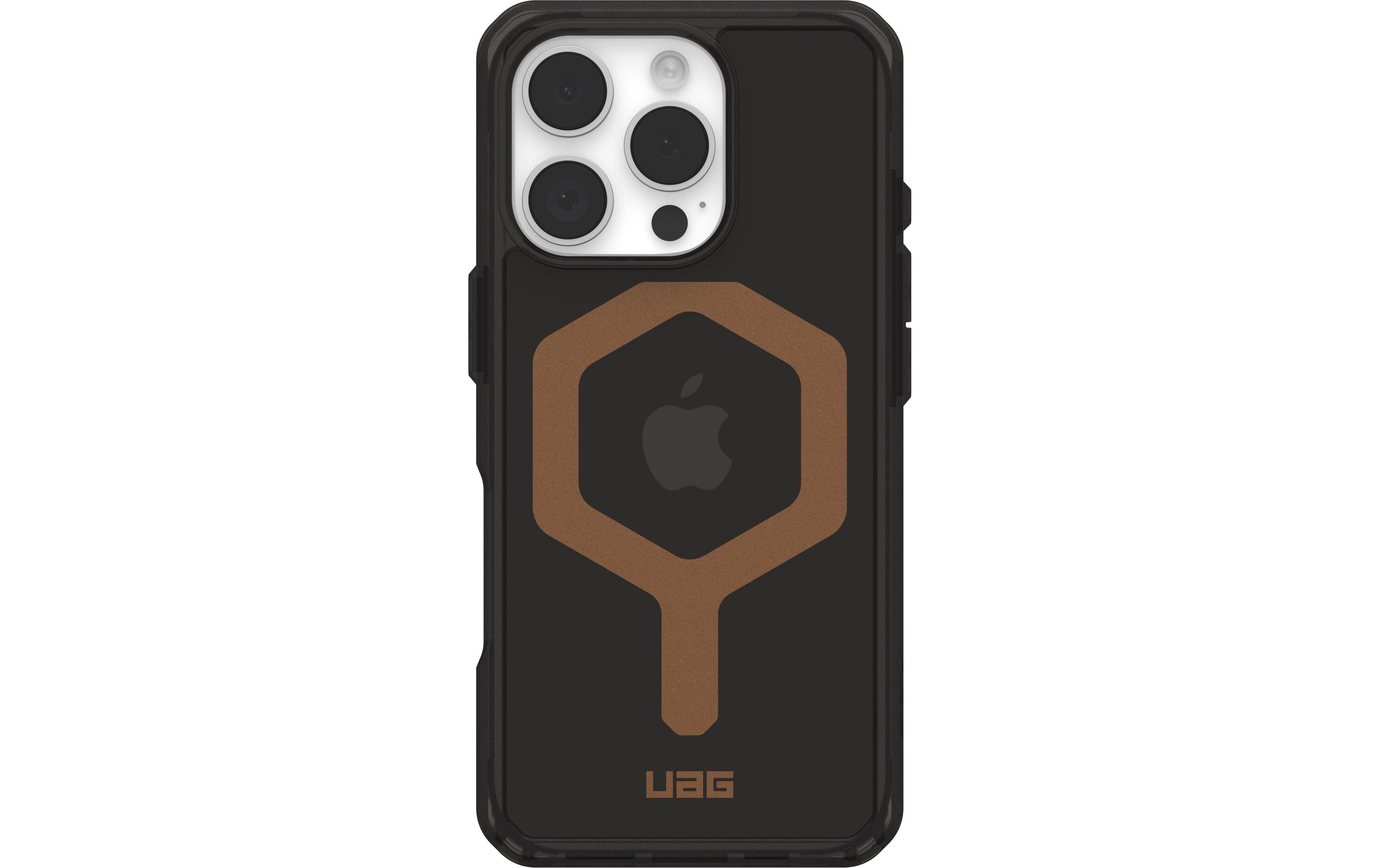 Back Cover Plyo MagSafe Apple iPhone 16 Pro Black/BronzeSchutzhülle für das Apple iPhone 16 Pro