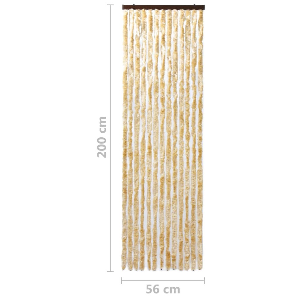 Moustiquaire beige 56x200 cm chenille