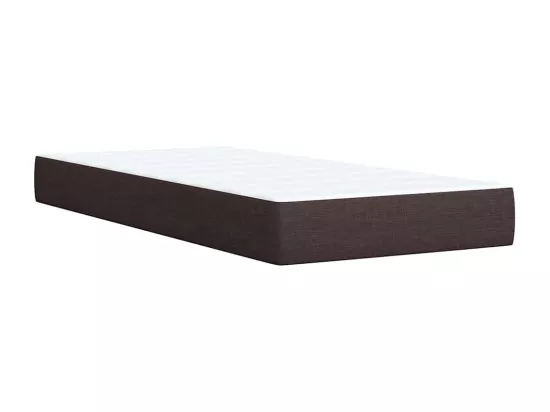 Sommier tapissier avec matelas Marron foncé 90x200 cm