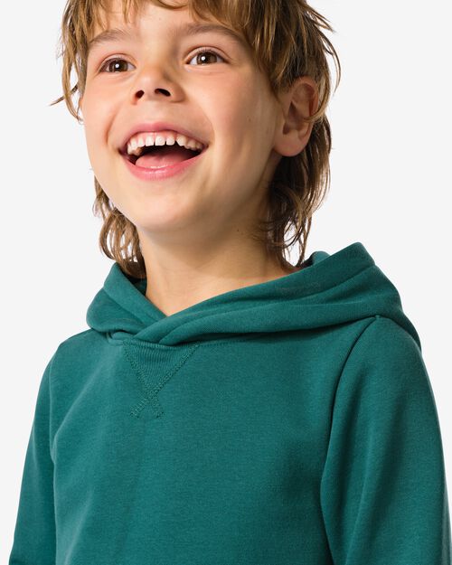 sweat à capuche vert