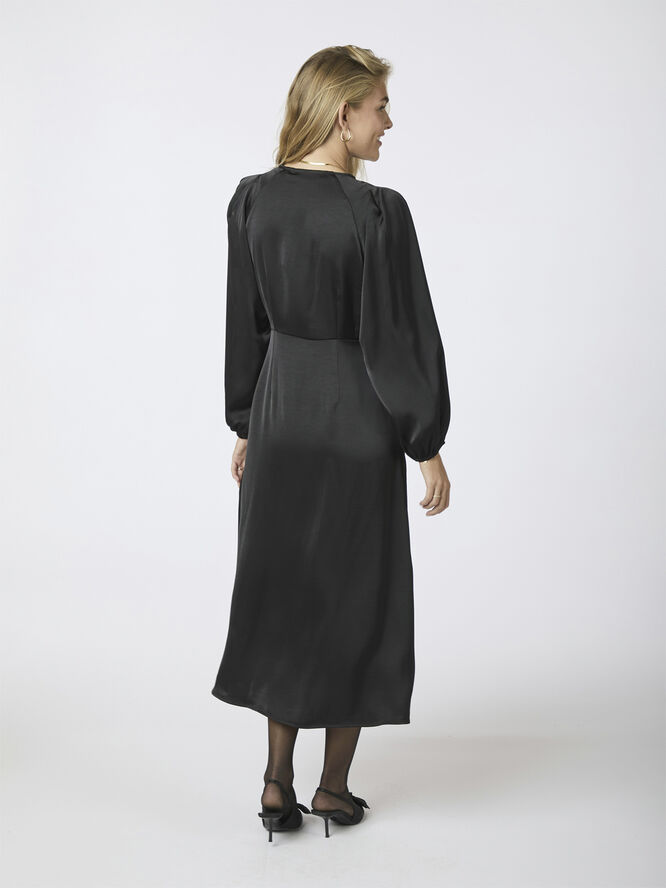 Neo Noir Isobel Heavy Sateen Dress Black