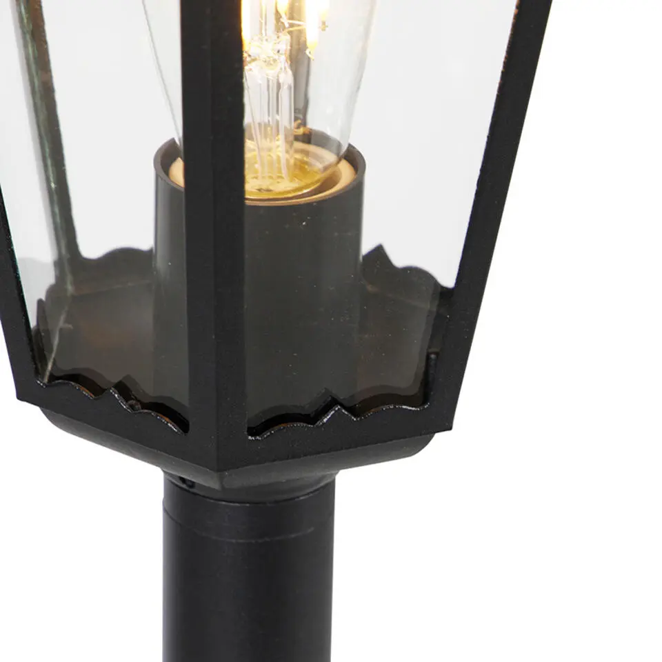 Qazqa staande buitenlampen new orleans zwart e27