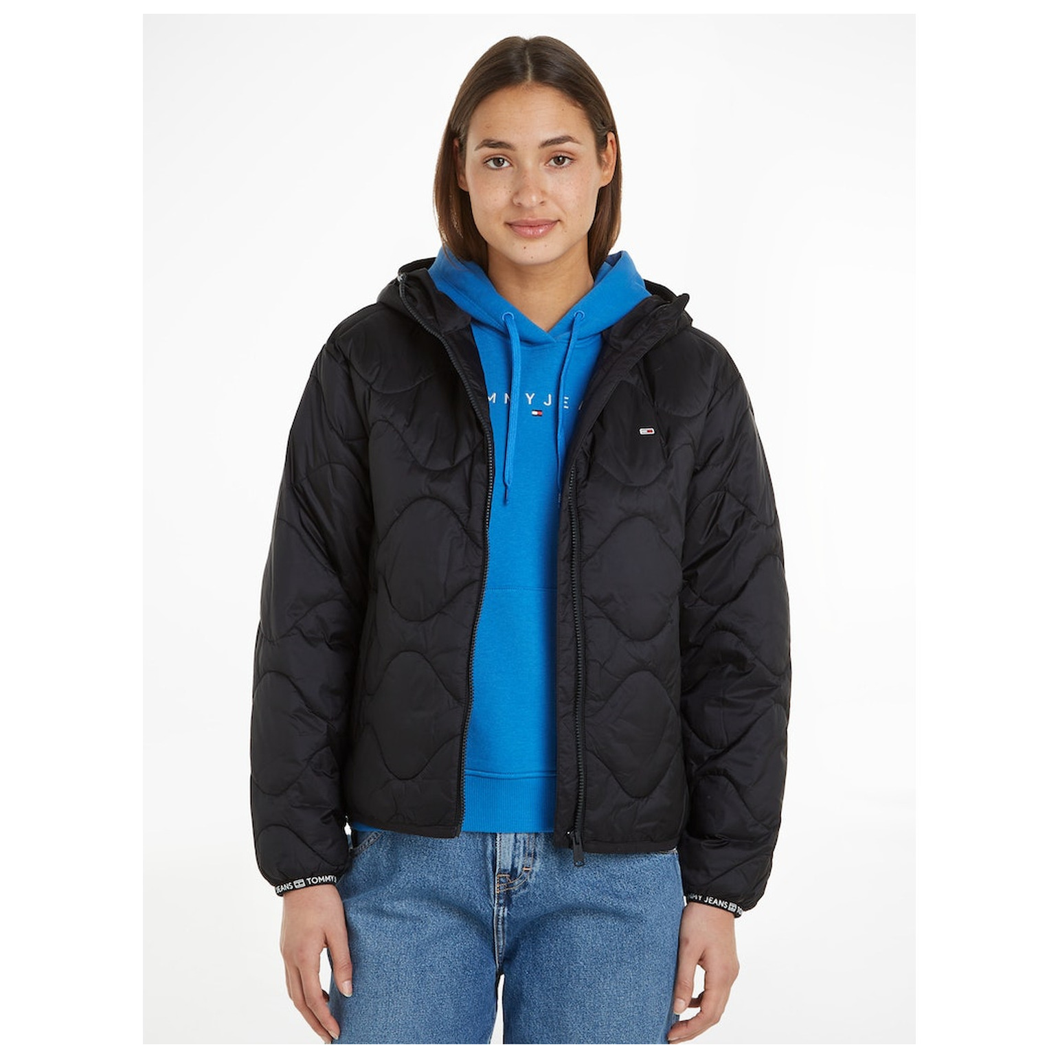 Tommy Jeans TJW QUILTED TAPE HOOD PUFFER E
