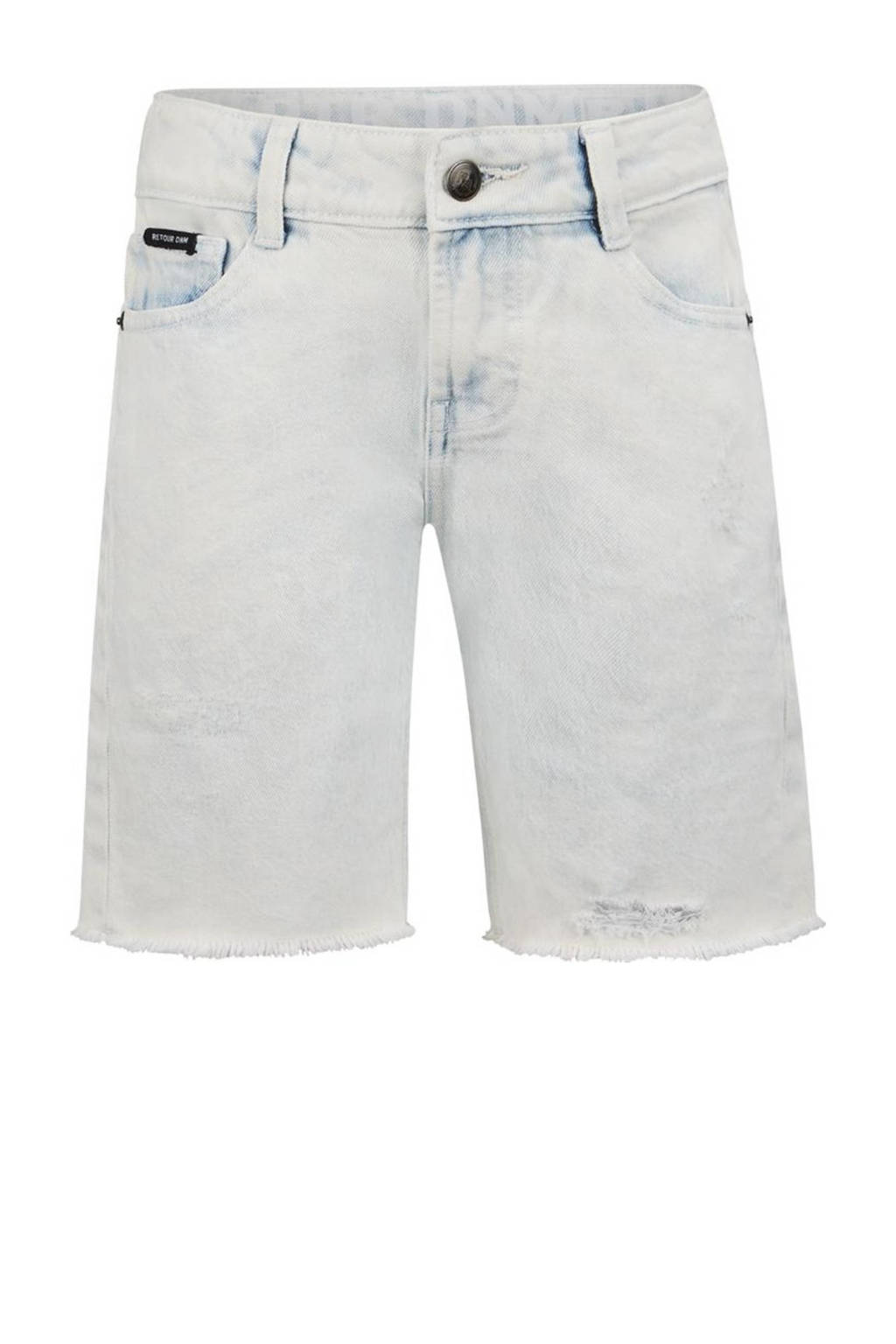 Retour Jeans short Quinn light blue denim