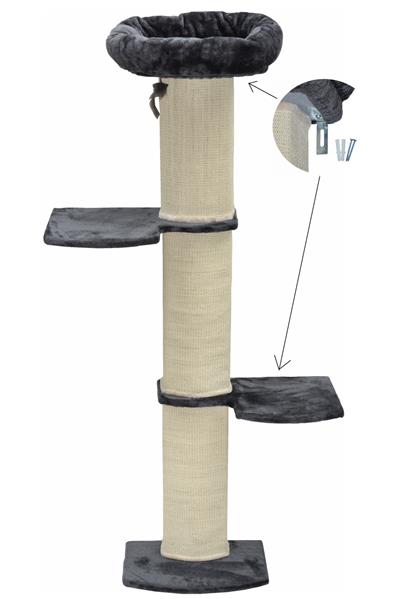 Nanook Wandkratzbaum Stella grau 186 cm