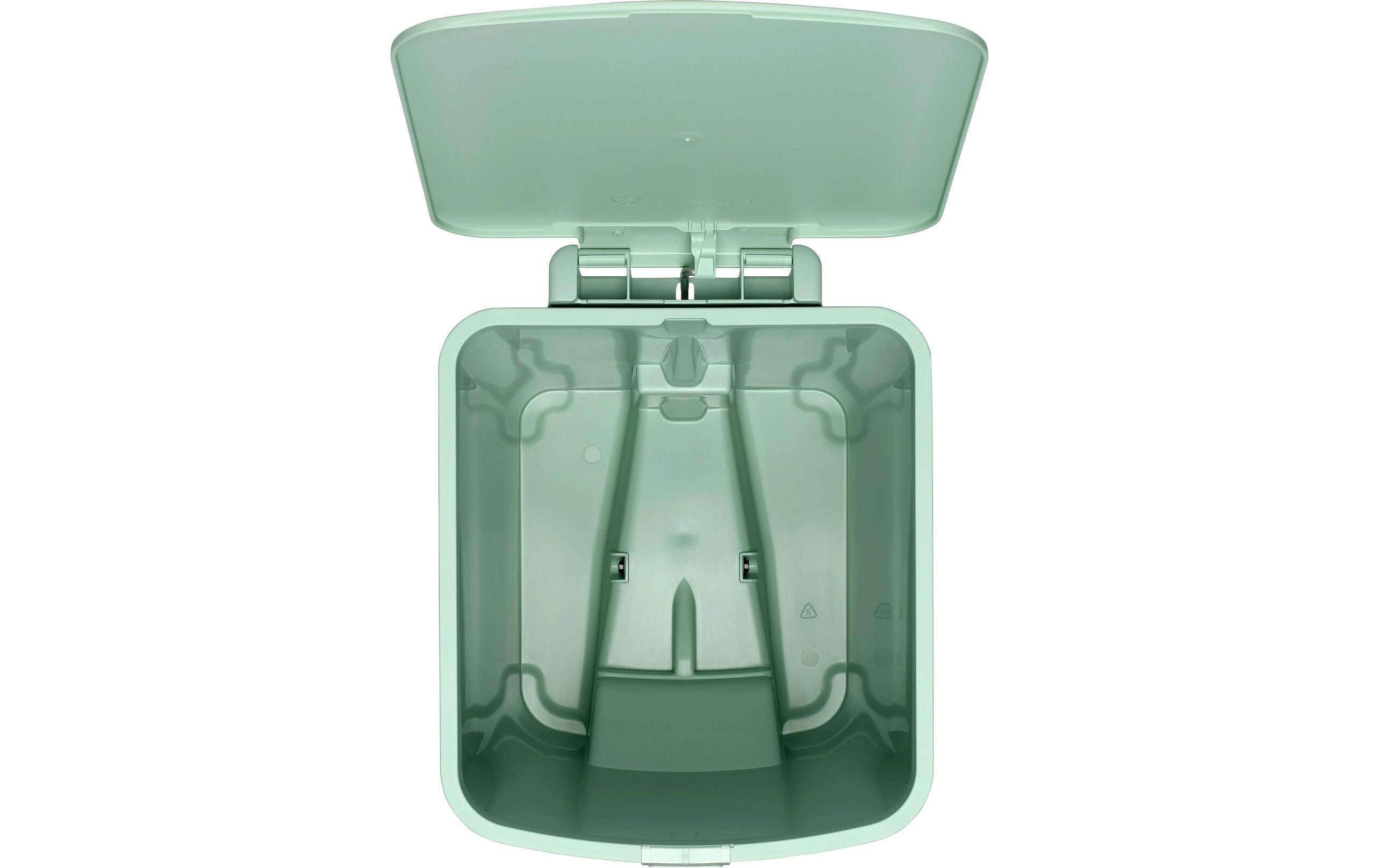 Recyclingbehälter StepUp 25 l, GrünTreteimer für Recyclingmaterialien