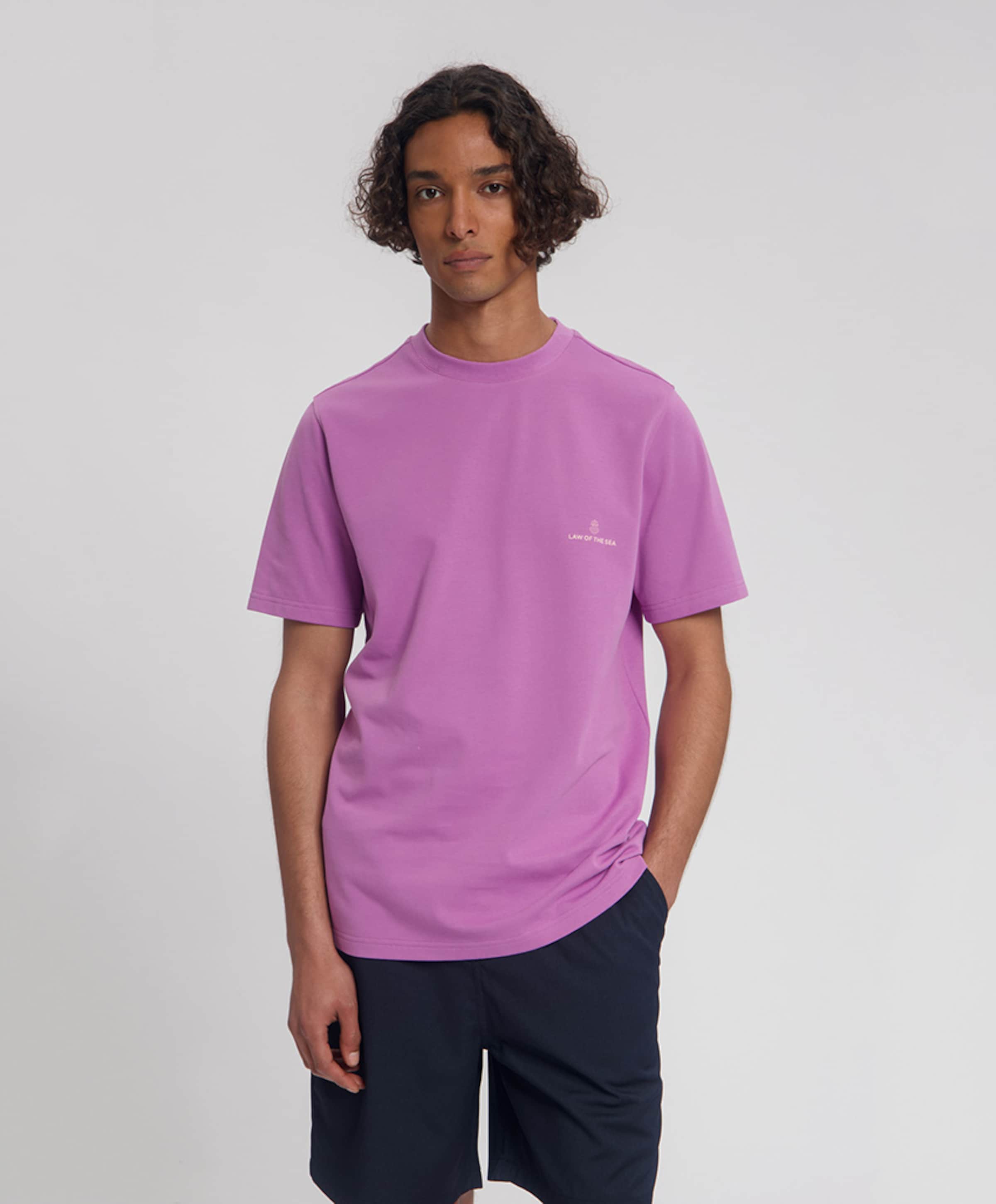 Law of the Sea Heren T-shirt paars