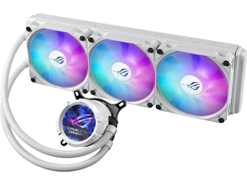 ASUS ROG Wasserkühlung ROG Strix LC III 360 ARGB White Edit All-in-One Flüssig-CPU-Wasserkühlung mit 2.1 Zoll IPS-LCD Display