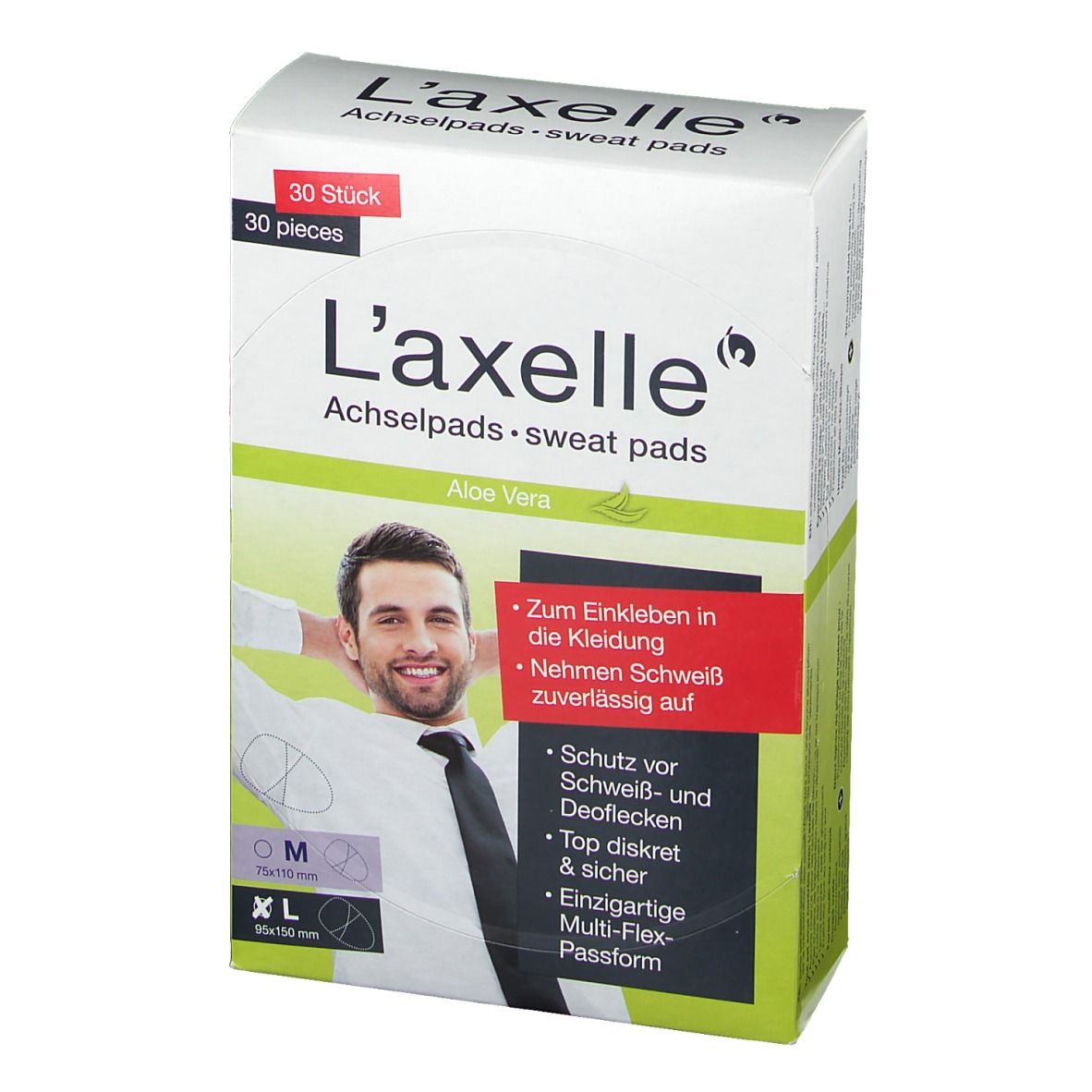 Laxelle Achselpads mit Aloe Vera Gr. L 95 x 150 cm