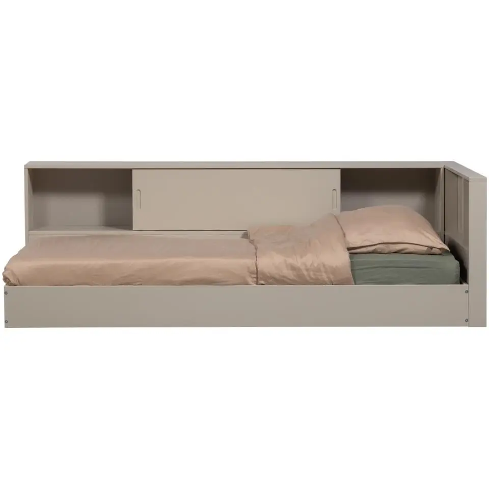 WOOOD Carter Hoekbed Links/Rechts - Grenenhout - Dust/Beige - 90x200