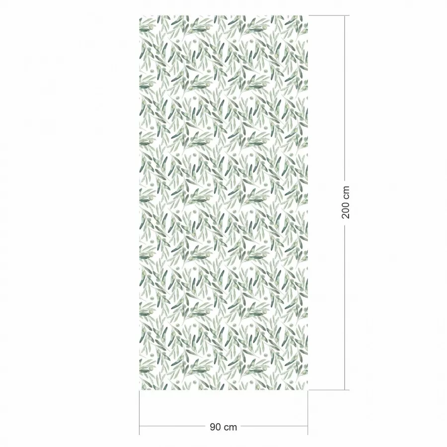 Nikima Klebefolie KF-03 selbstklebende Folie – Oliven Zweige  Klebefolie bunt