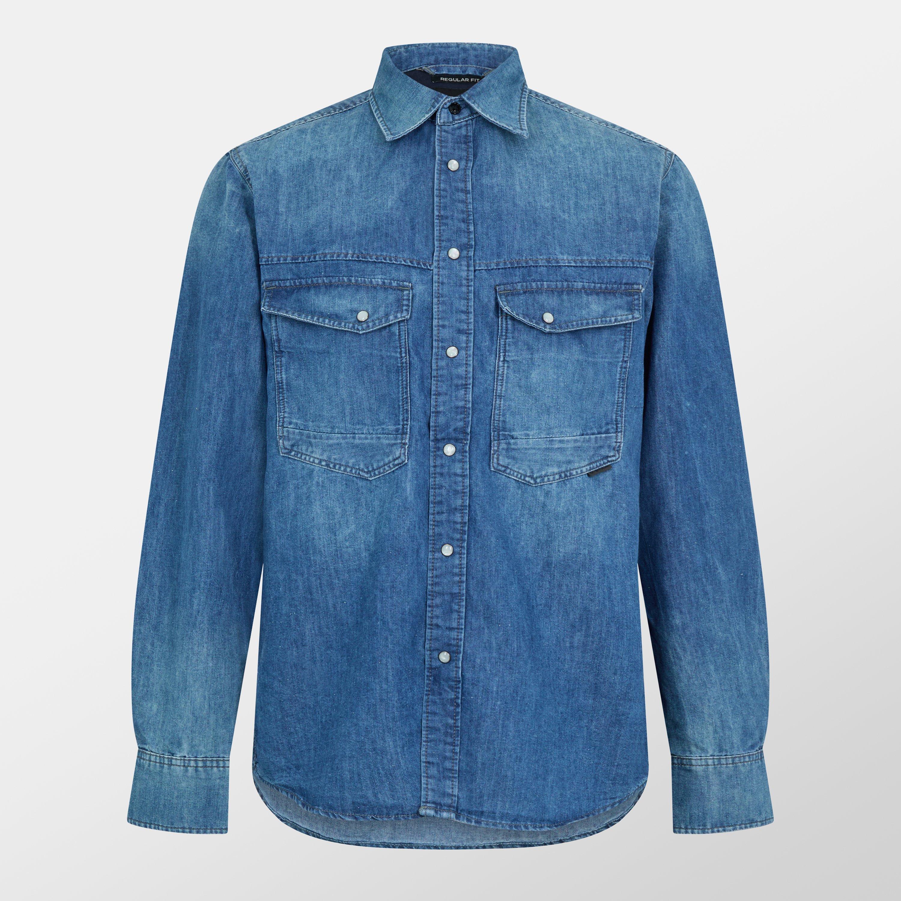 G Star Dakota Evergreen Denim Shirt