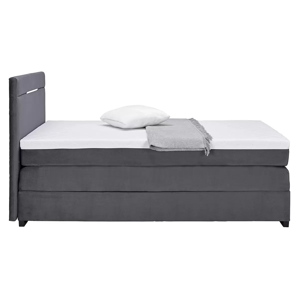 Boxspringbett Tommy 120x200 Graphit