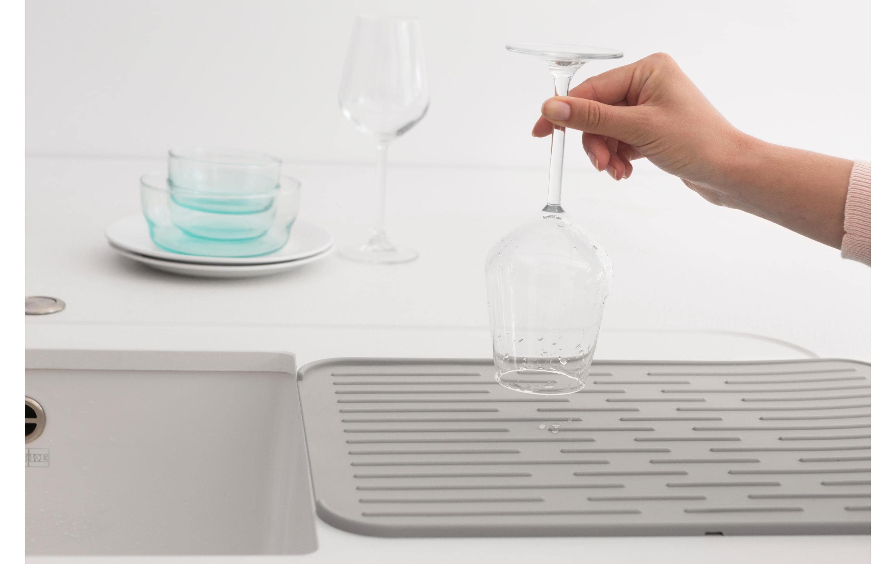 Abtropfmatte Sink side GrauGeschirr-Trockenmatte