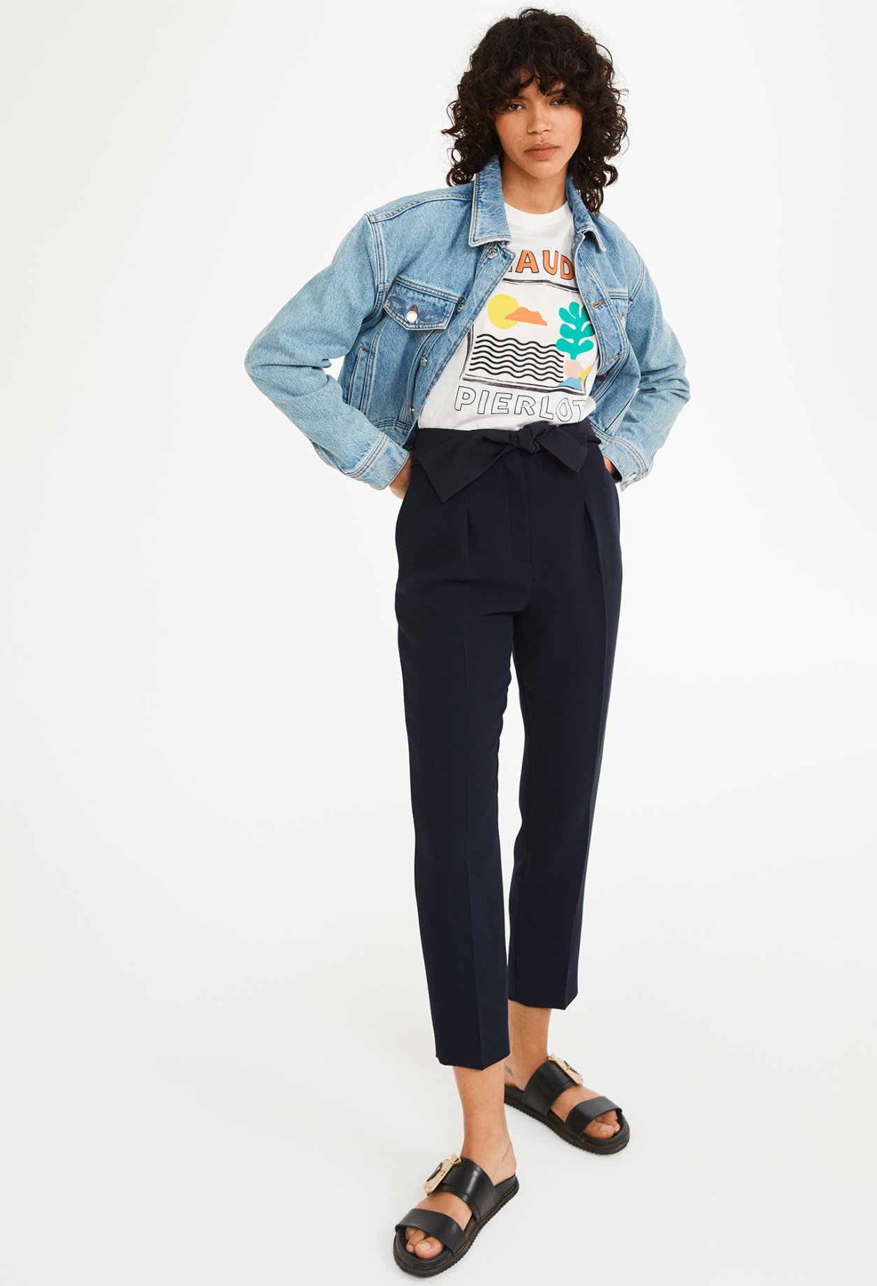 Pantalon tailleur carotte