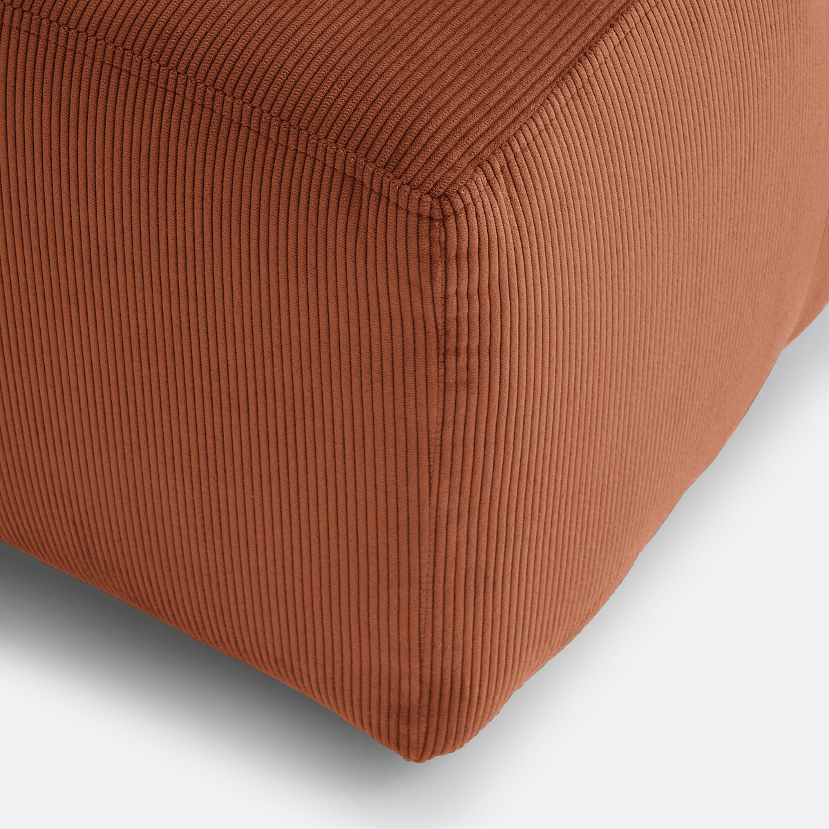 LA REDOUTE INTERIEURS<br>Sofá modular de canto em veludo cotelê, Monica