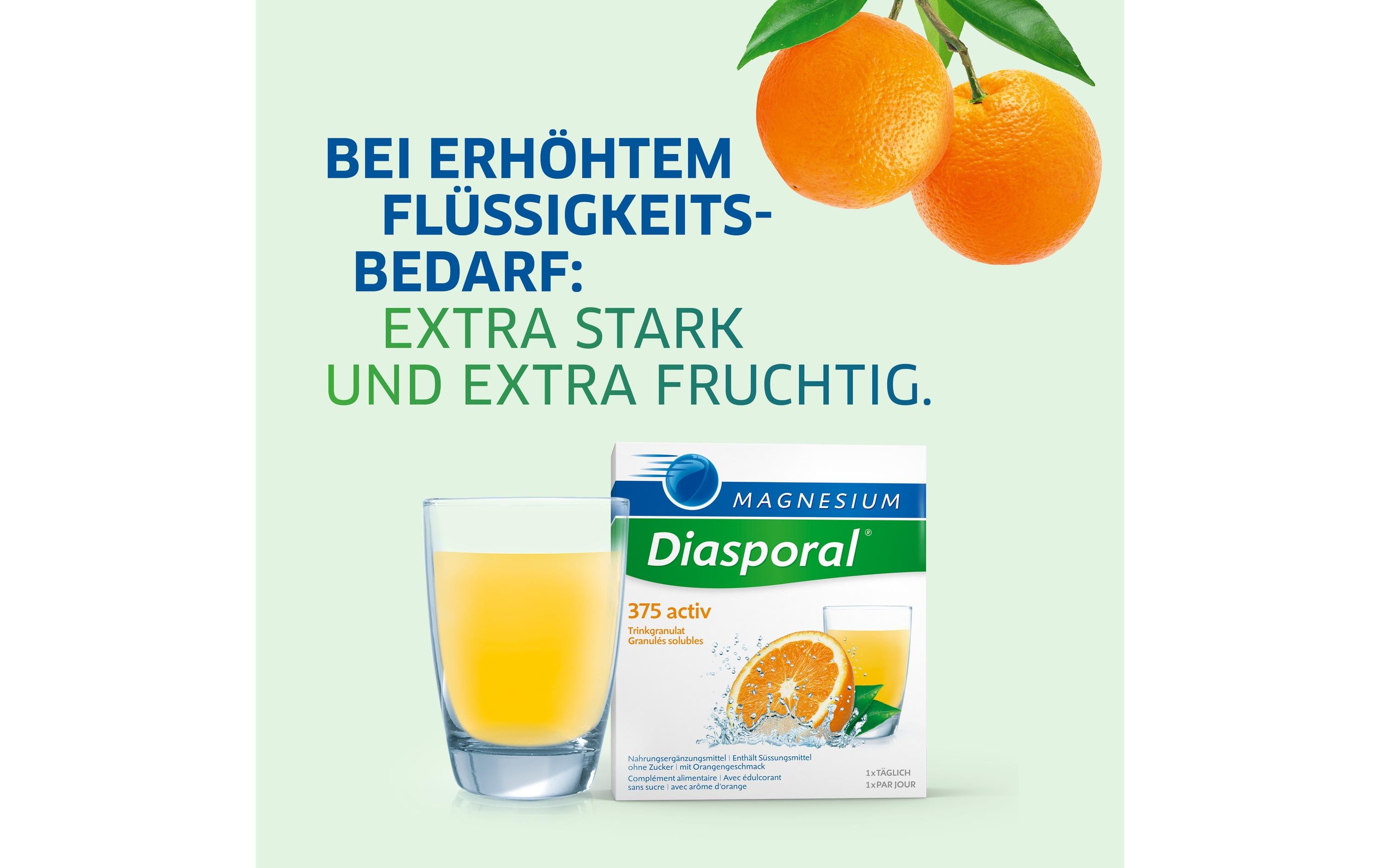375 Activ Orange Trinkgranulat 20 SticksVeganes Magnesium Trinkgranulat
