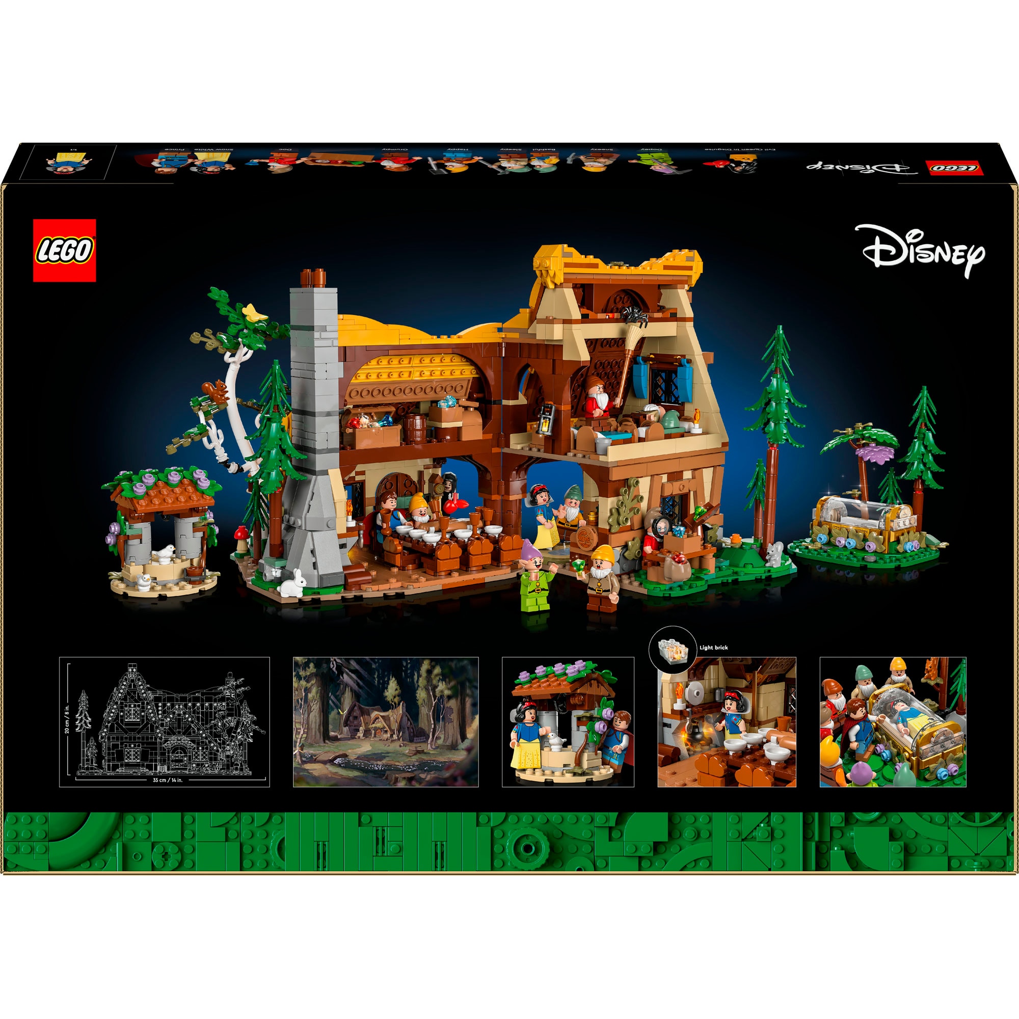 LEGO Konstruktionsspielzeug Disney Die Hütte von Schneewittchen und den sieben Zwergen