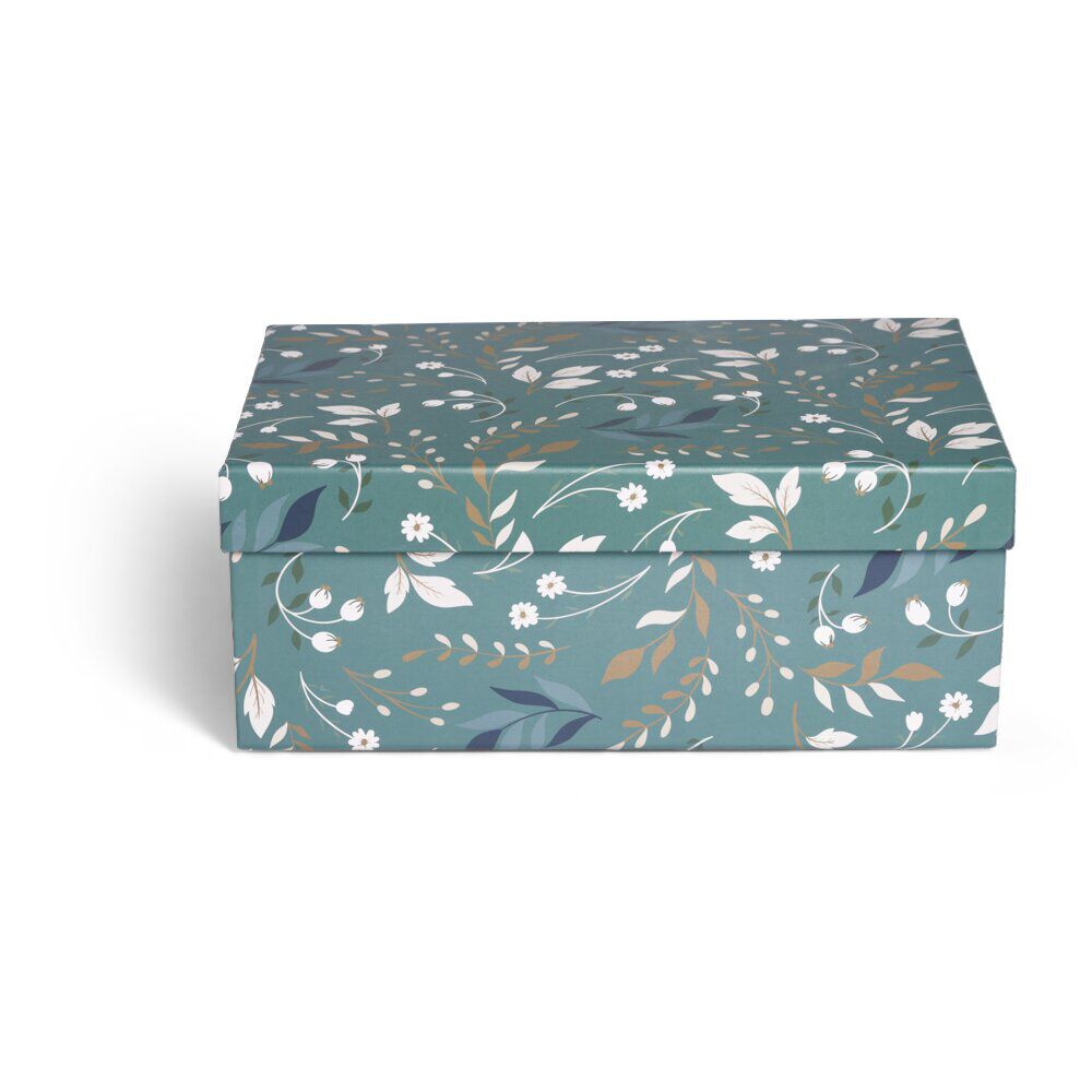Boite carton décorée 44x31xH15cm - 2 modèles