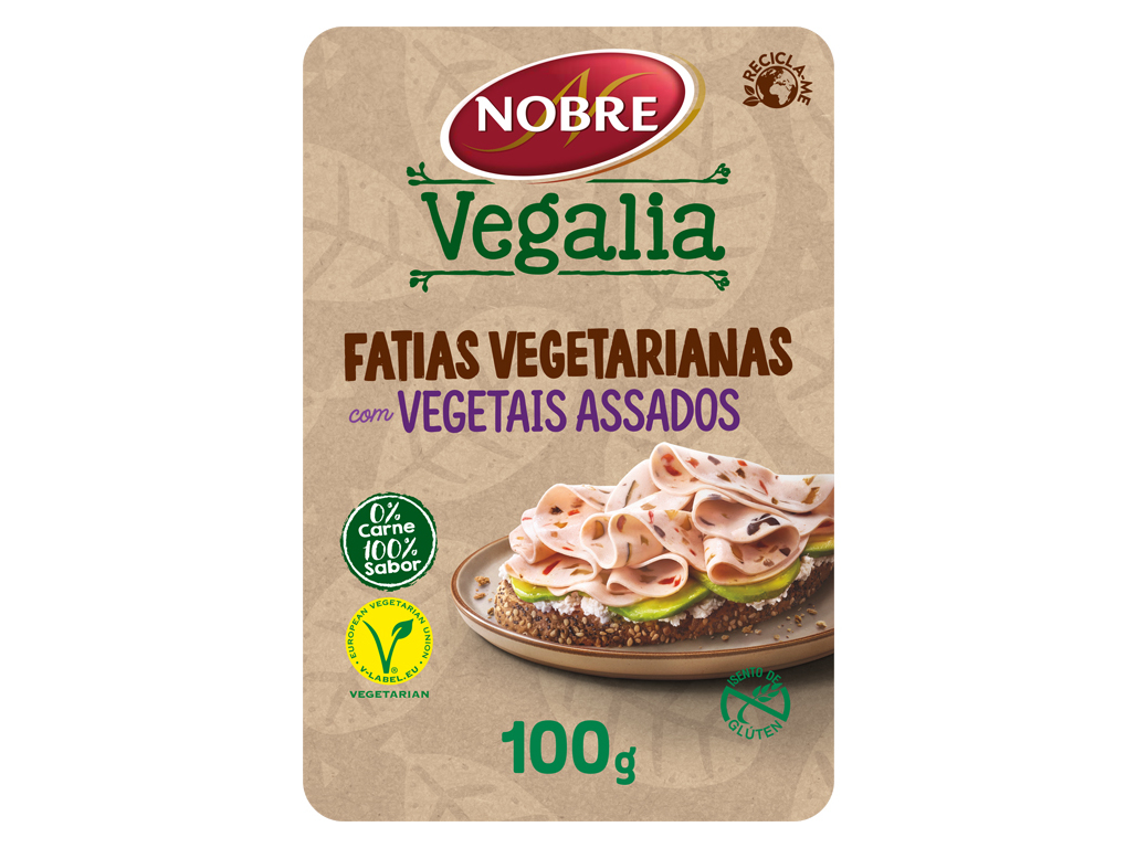 FATIADO NOBRE VEGALIA COM VEGETAIS ASSADOS 100G
