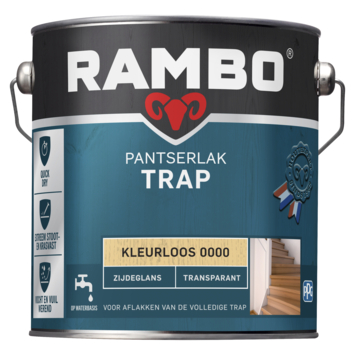 Rambo Pantserlak trap zijdeglans transparant kleurloos 2,5 liter