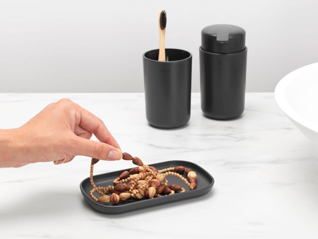 ReNew Badkameraccessoire-set, zeepdispenser, tandenborstelhouder en sc