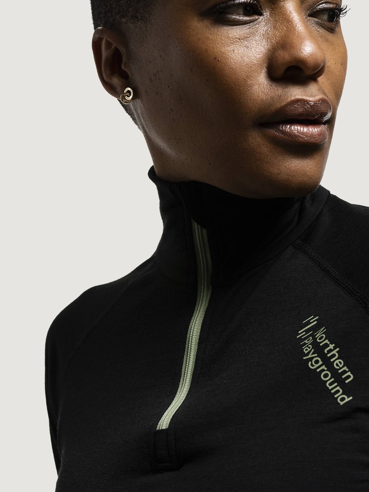 Northern Playground Zipneck Wool W's