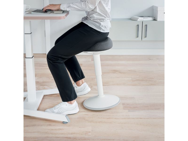 Leitz Ergo Active Sitzhocker Hellgrau Ergonomischer Hocker