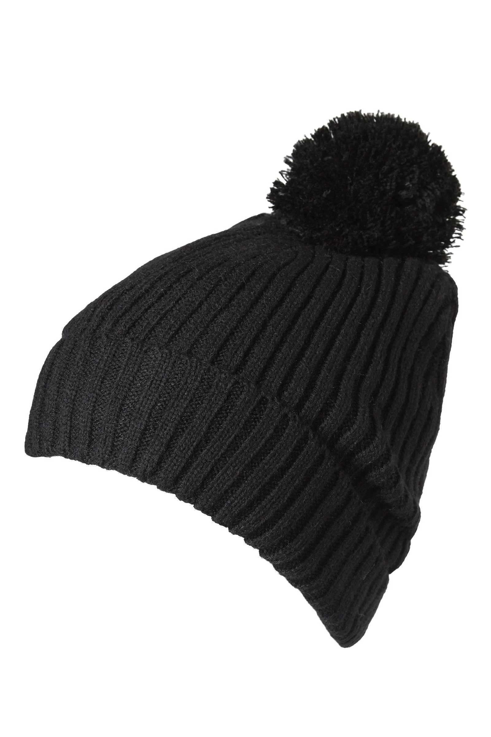 Sarlini muts met pompon zwart