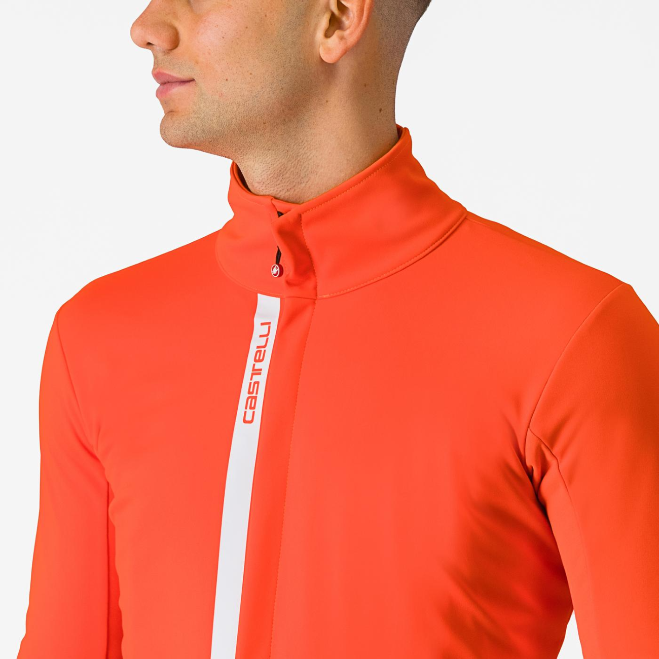 Castelli Entrata cykeljakke orange/sølv herre