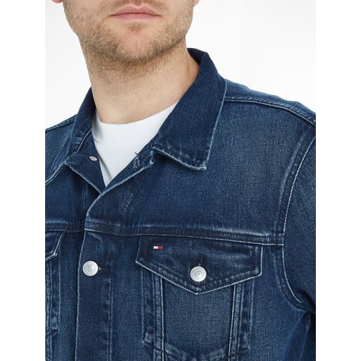 Tommy Hilfiger Trucker Denimjakke, Banks Blue Black, XXL