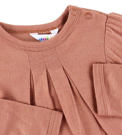 Joha Bluse - Uld - R?d/Brun