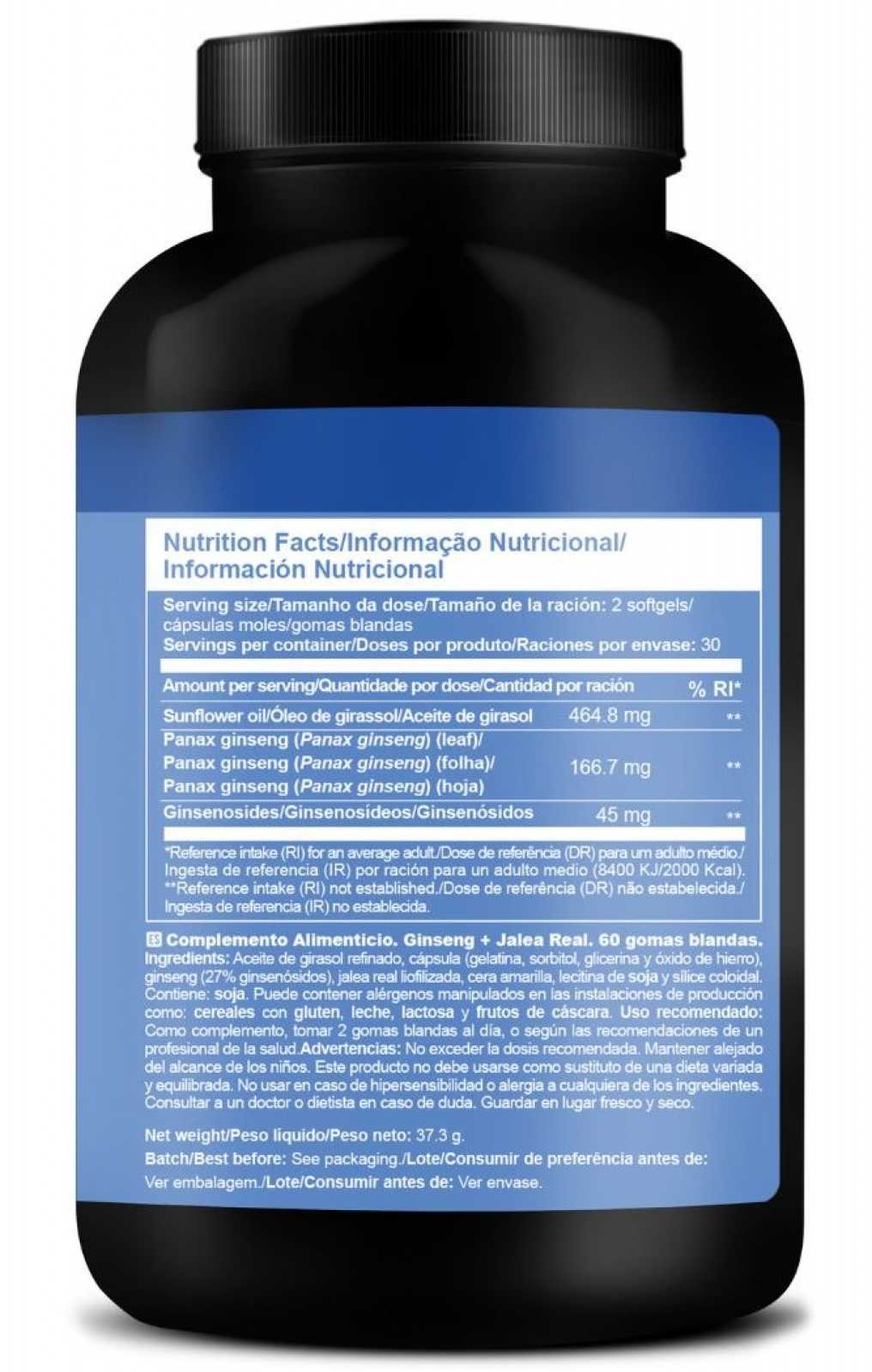 Zumub Ginseng + Jalea Real 30 cápsulas moles