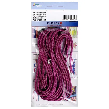 Glorex Paracord purpur, 5 m