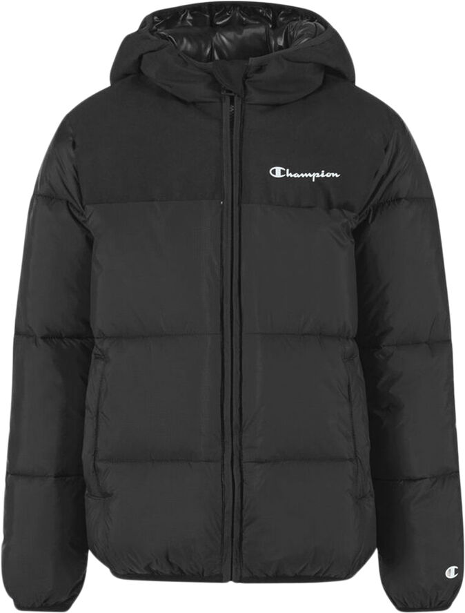 Champion Boys Script Logo Padded jakke Sort