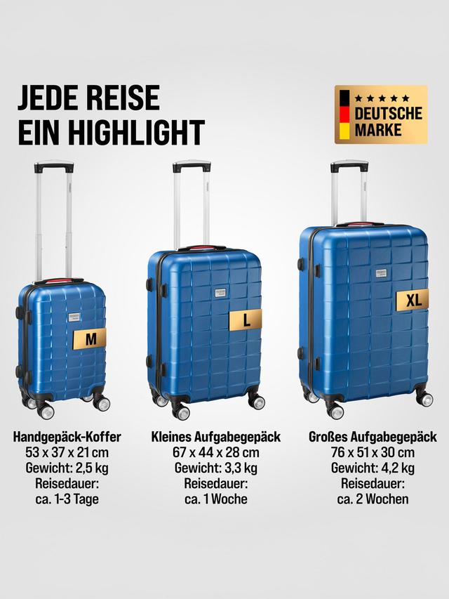 Komfortables reisen mit 3-teiligem Kofferset
