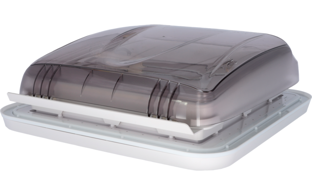 Berger Dachhaube 40x40 cm mit Moskitoschutz & Verdunkelungsrollo transparent