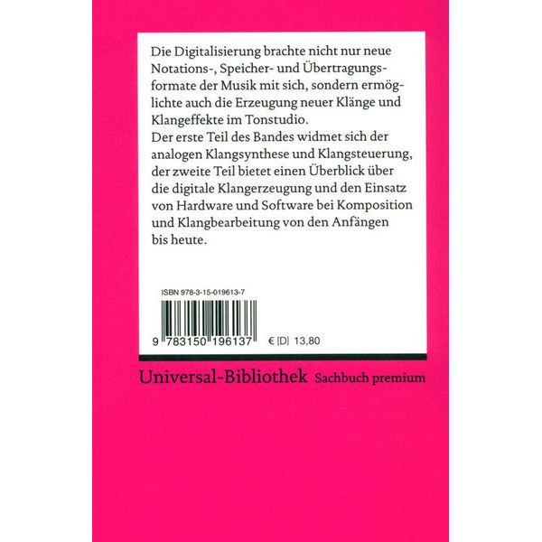 Reclam Verlag Elektronische Klänge