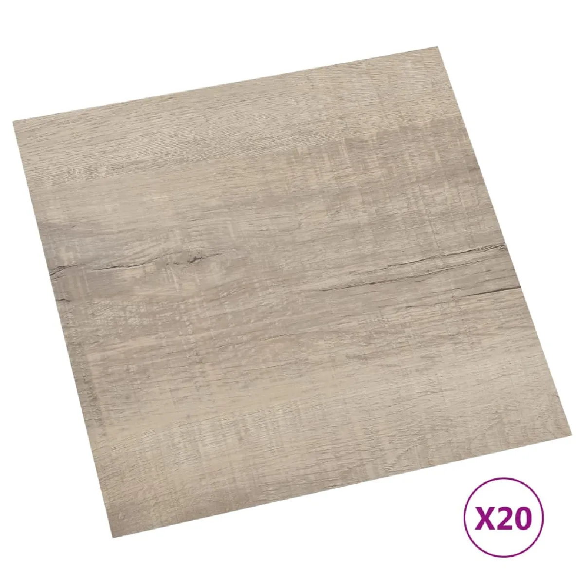 vidaXL Dalles de plancher autoadhésives - Taupe