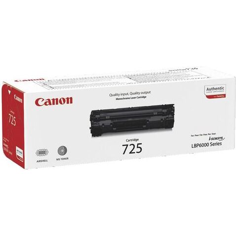 Toner Canon CRG 725 noir pour imprimante laser