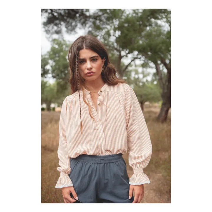 Marlot Paris Blouse Gaze de Coton Peony - Collection Femme | Beige