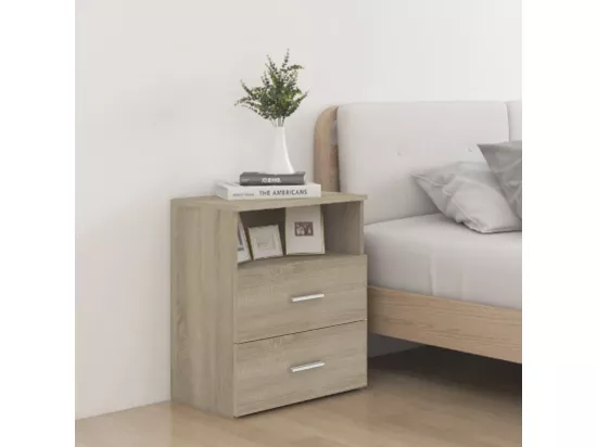 Tables de chevet 2 pcs Chêne sonoma 50x32x60 cm