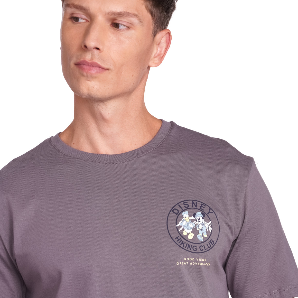 Jonas Nielsen Micky Maus T-Shirt mit Rücken-Print dunkelgrau