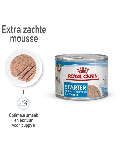 Royal Canin Starter Mousse Mother & Babydog - Puppy-Hondenvoer - 195 g