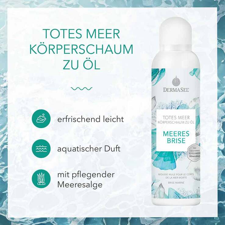 Dermasel Totes Meer Körperschaum zu Öl Meeresbrise, 150 ml