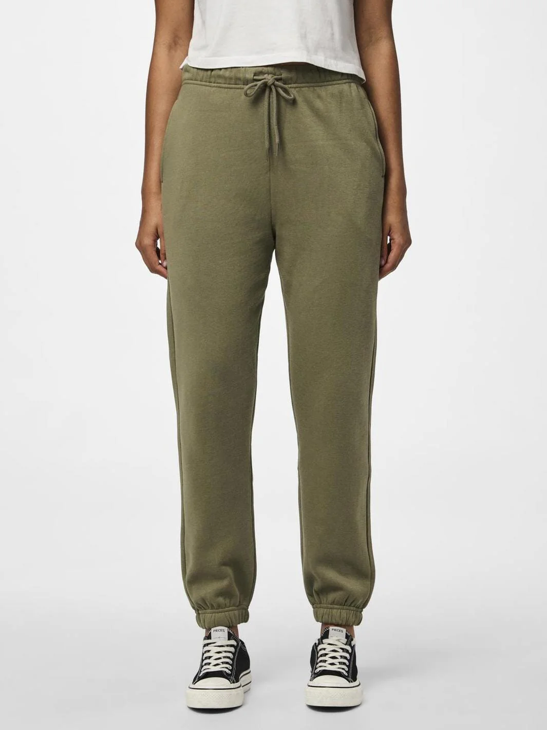 Pieces Pcchilli Sweat Pants 17113436 3934545 deep lichen green